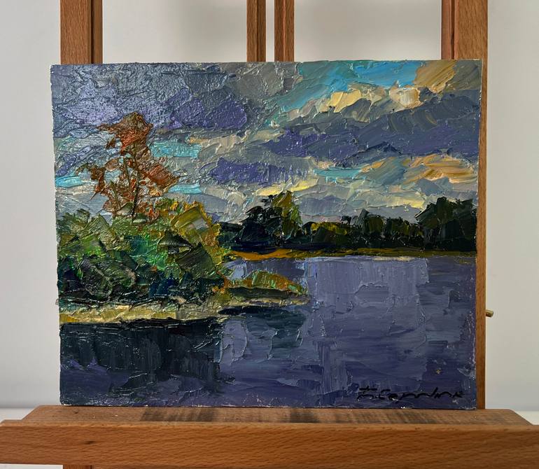 Original Impressionism Landscape Painting by Boris Serdyuk