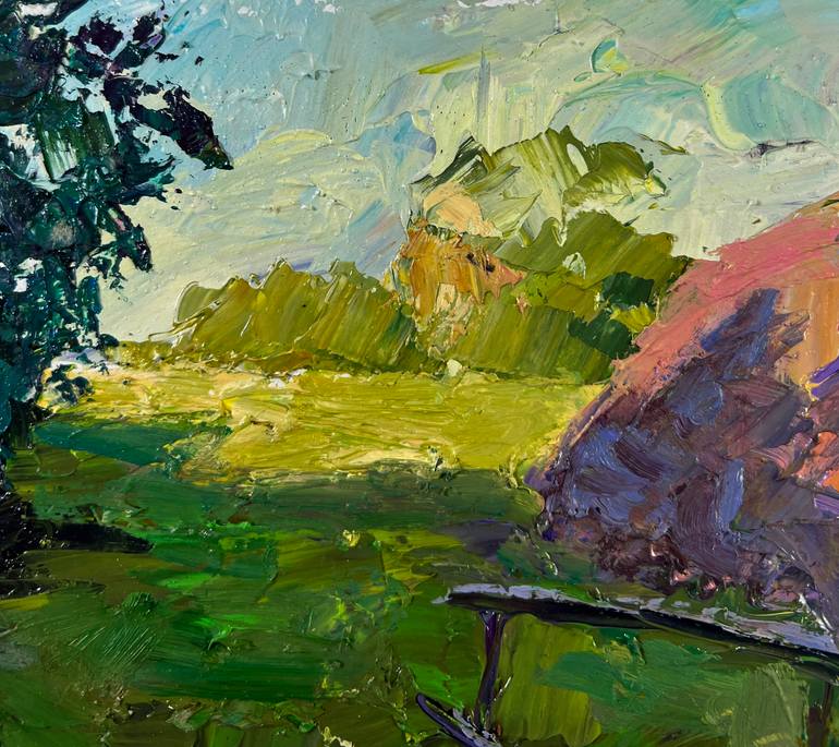 Original Impressionism Landscape Painting by Boris Serdyuk