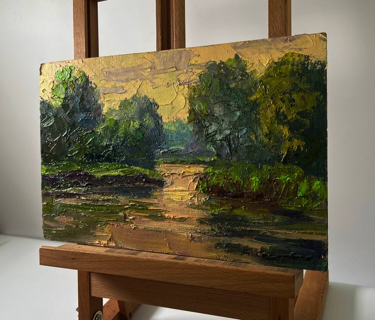 Original Impressionism Landscape Painting by Boris Serdyuk