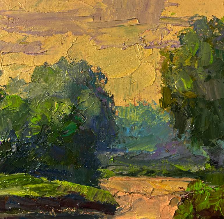 Original Impressionism Landscape Painting by Boris Serdyuk