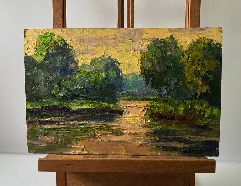 Original Impressionism Landscape Painting by Boris Serdyuk