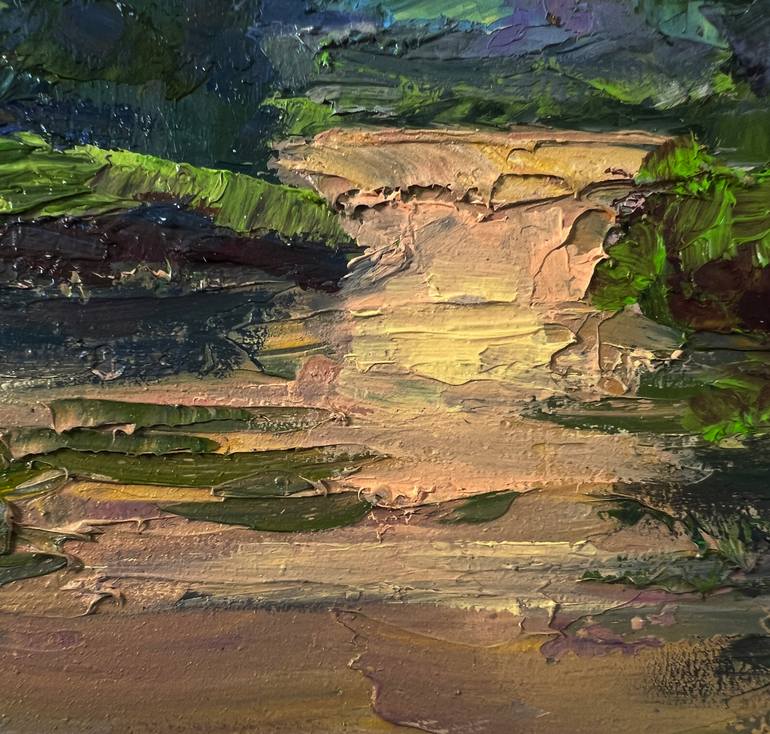 Original Impressionism Landscape Painting by Boris Serdyuk