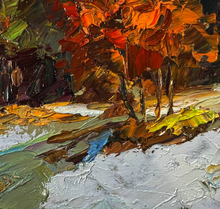 Original Impressionism Landscape Painting by Boris Serdyuk