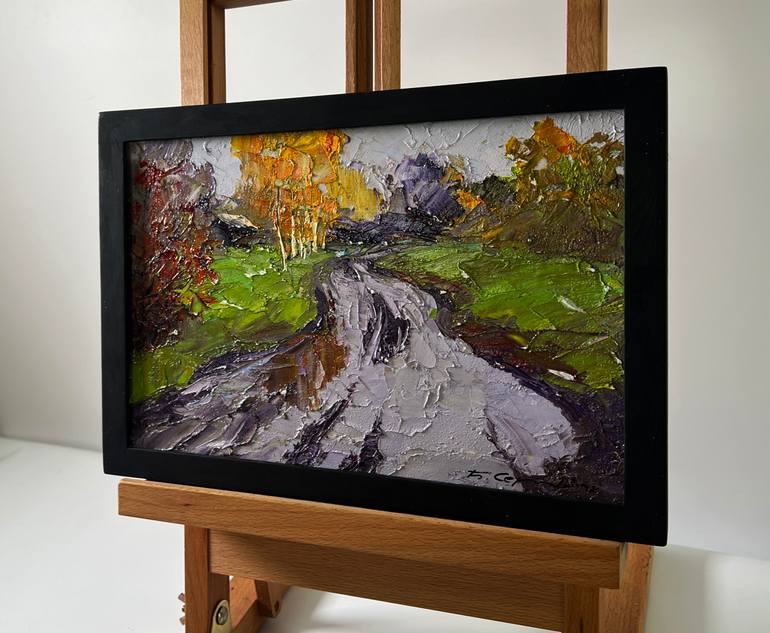 Original Impressionism Landscape Painting by Boris Serdyuk