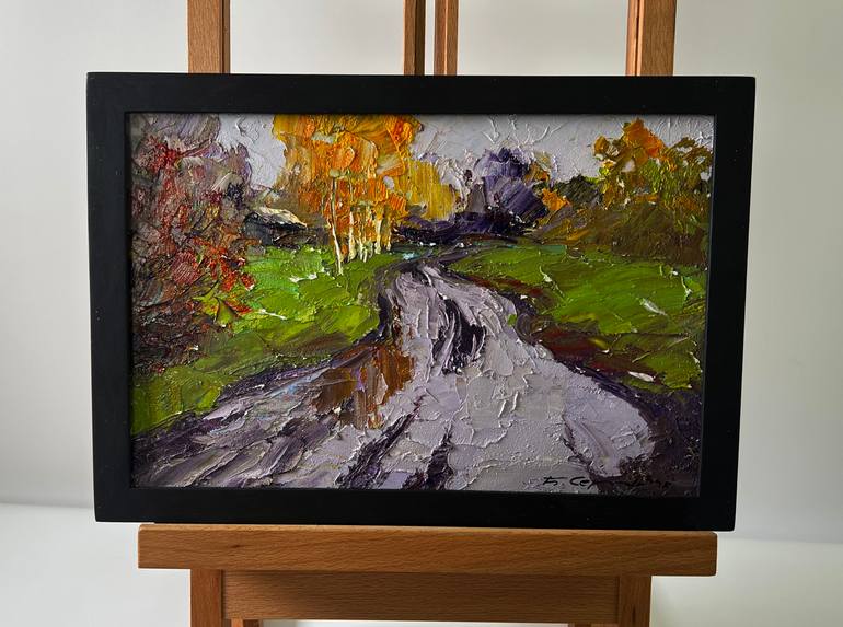 Original Impressionism Landscape Painting by Boris Serdyuk