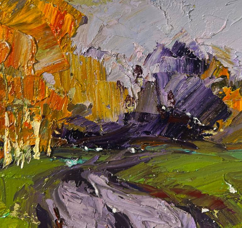 Original Impressionism Landscape Painting by Boris Serdyuk