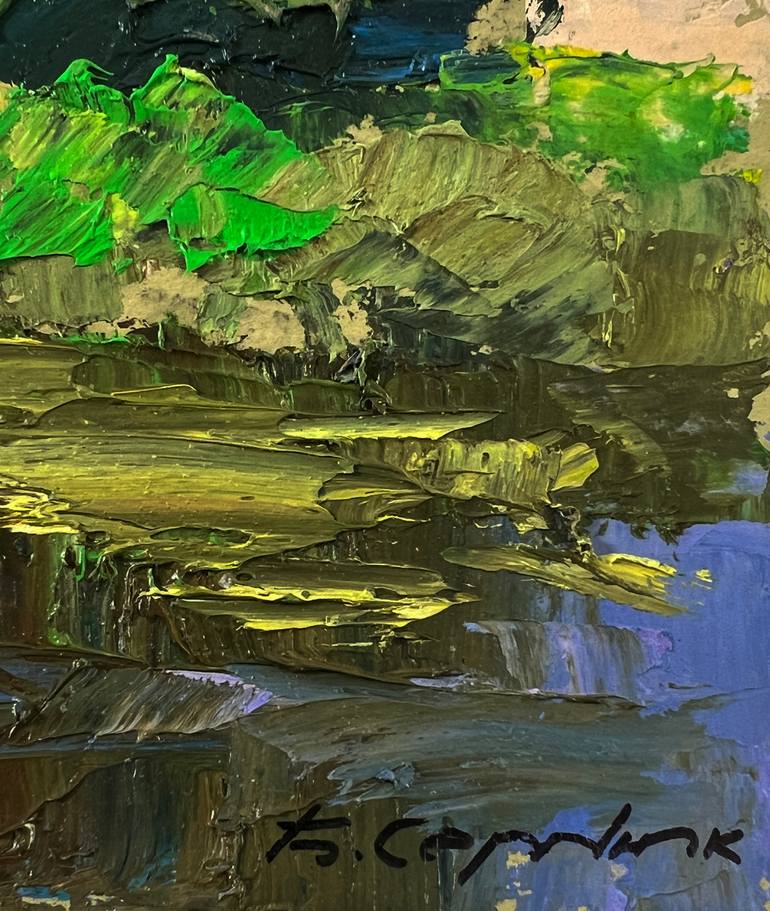 Original Impressionism Landscape Painting by Boris Serdyuk