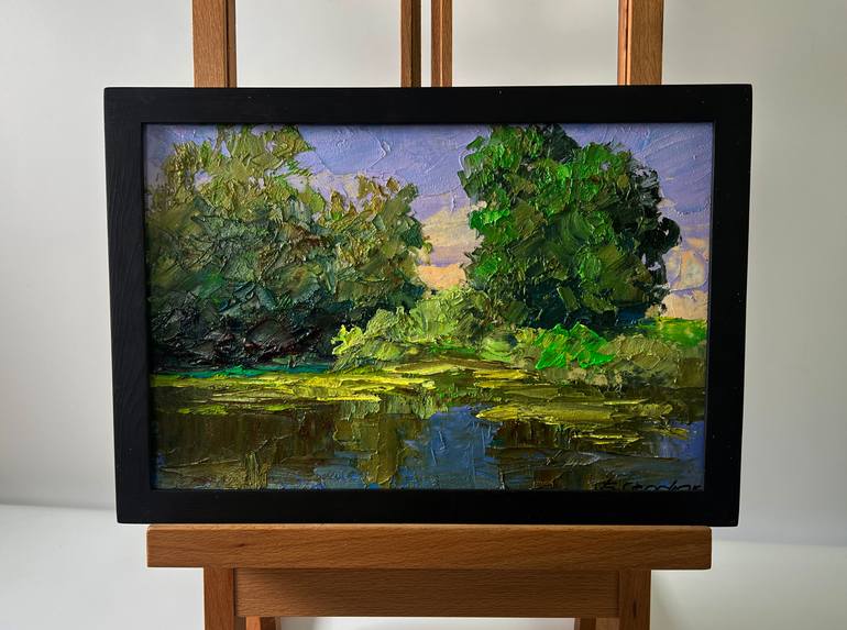 Original Impressionism Landscape Painting by Boris Serdyuk