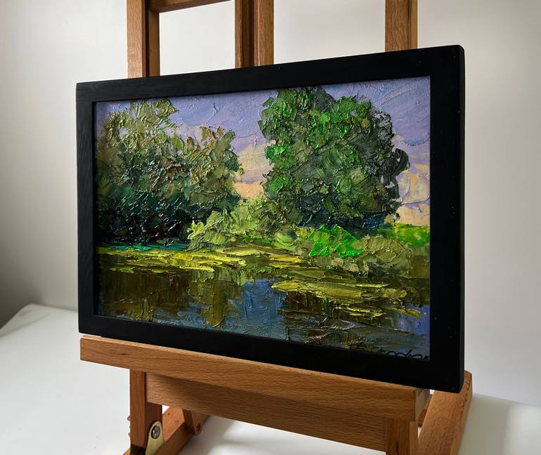 Original Impressionism Landscape Painting by Boris Serdyuk
