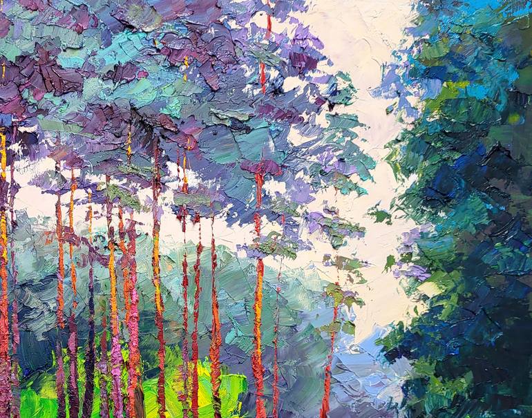 Original Impressionism Landscape Painting by Boris Serdyuk