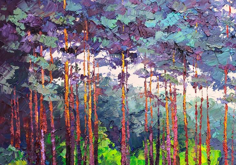 Original Impressionism Landscape Painting by Boris Serdyuk