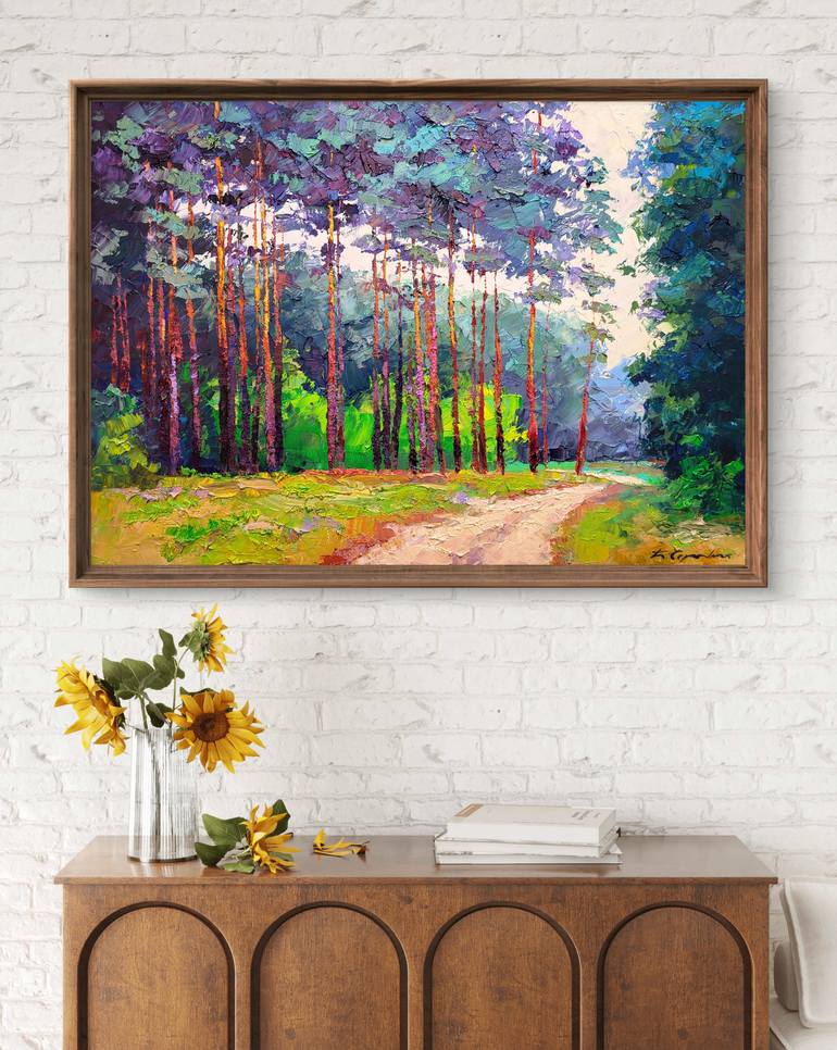 Original Impressionism Landscape Painting by Boris Serdyuk