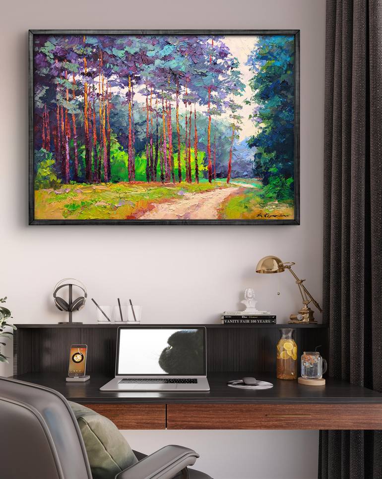 Original Impressionism Landscape Painting by Boris Serdyuk