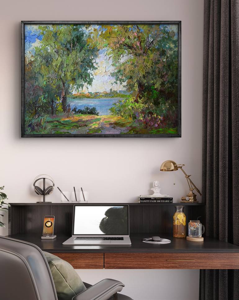Original Impressionism Landscape Painting by Boris Serdyuk