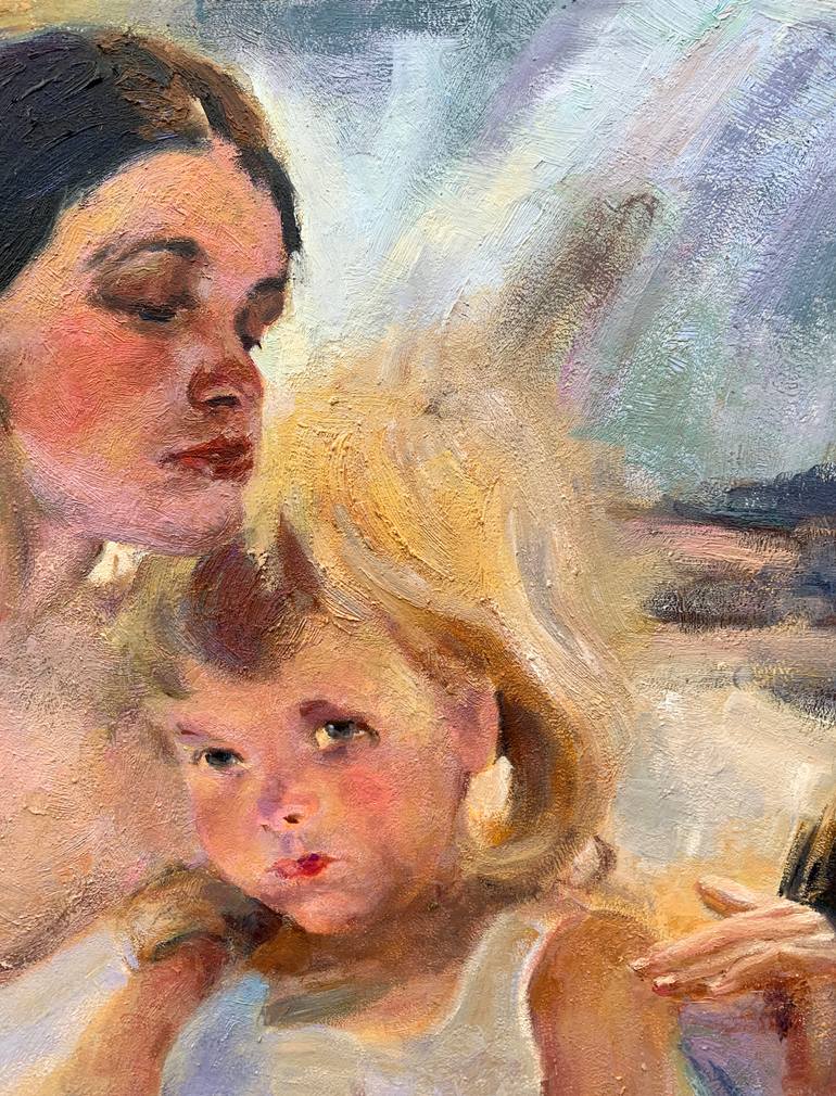 Original Expressionism People Painting by Boris Serdyuk