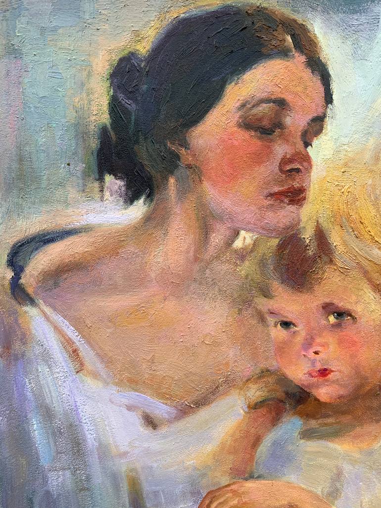 Original Expressionism People Painting by Boris Serdyuk