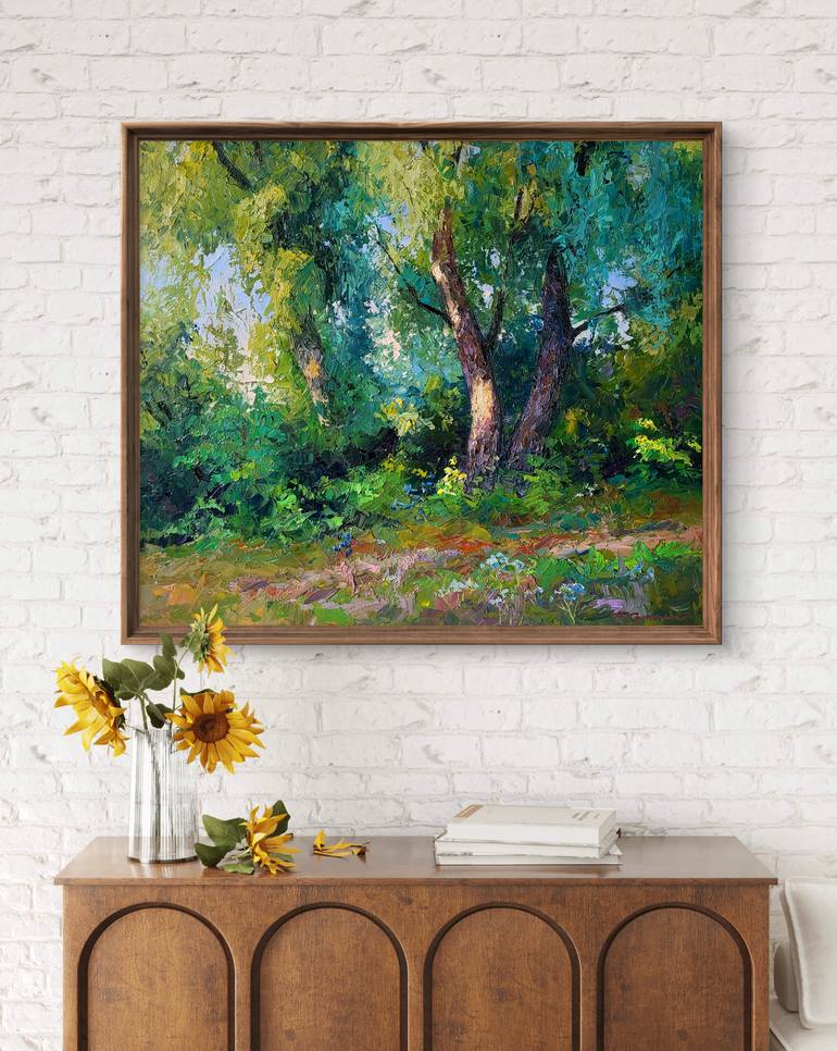 Original Impressionism Nature Painting by Andrii Zhyvodorov