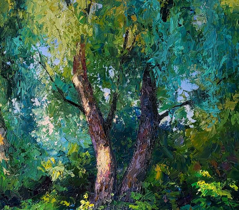 Original Impressionism Nature Painting by Andrii Zhyvodorov