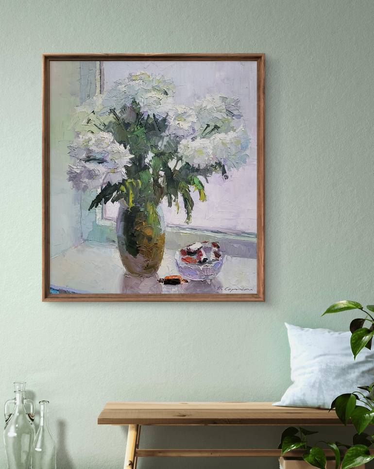 Original Impressionism Still Life Painting by Boris Serdyuk