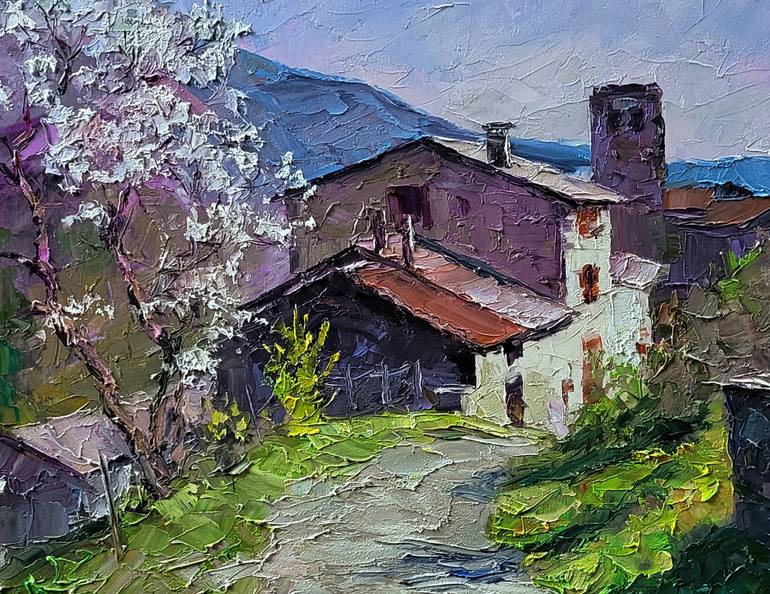 Original Impressionism Landscape Painting by Boris Serdyuk