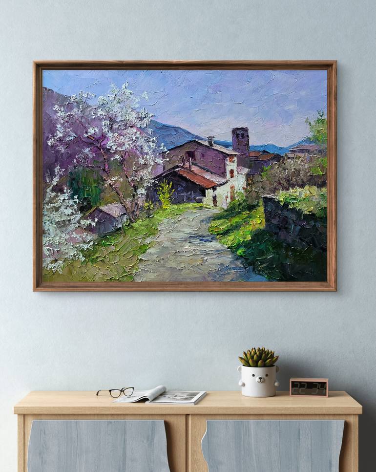 Original Impressionism Landscape Painting by Boris Serdyuk