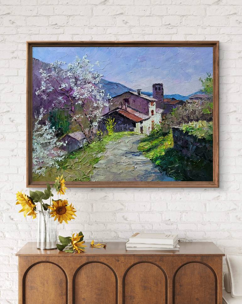 Original Impressionism Landscape Painting by Boris Serdyuk