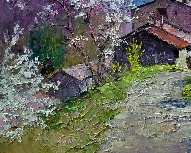 Original Impressionism Landscape Painting by Boris Serdyuk