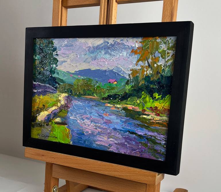 Original Impressionism Landscape Painting by Boris Serdyuk