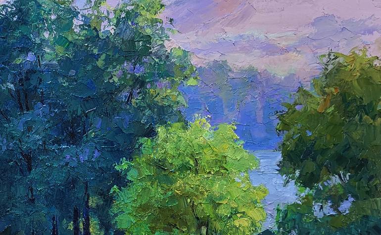 Original Impressionism Landscape Painting by Andrii Zhyvodorov