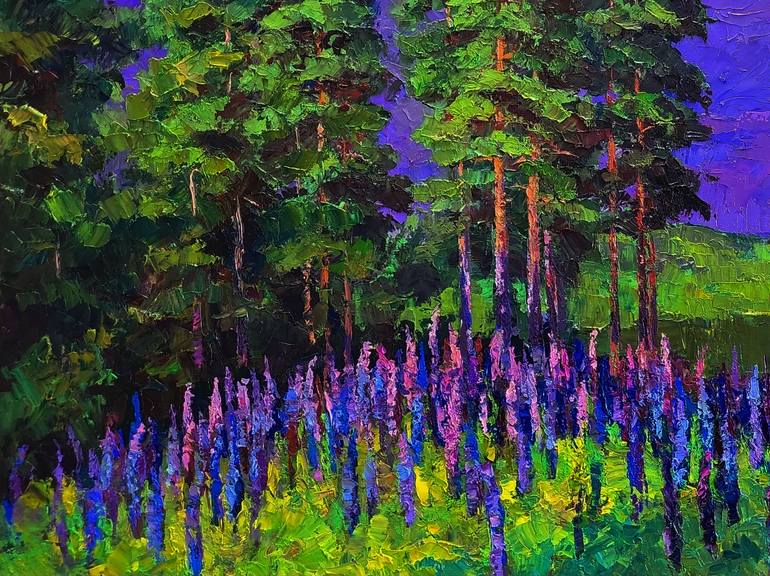 Original Impressionism Landscape Painting by Boris Serdyuk