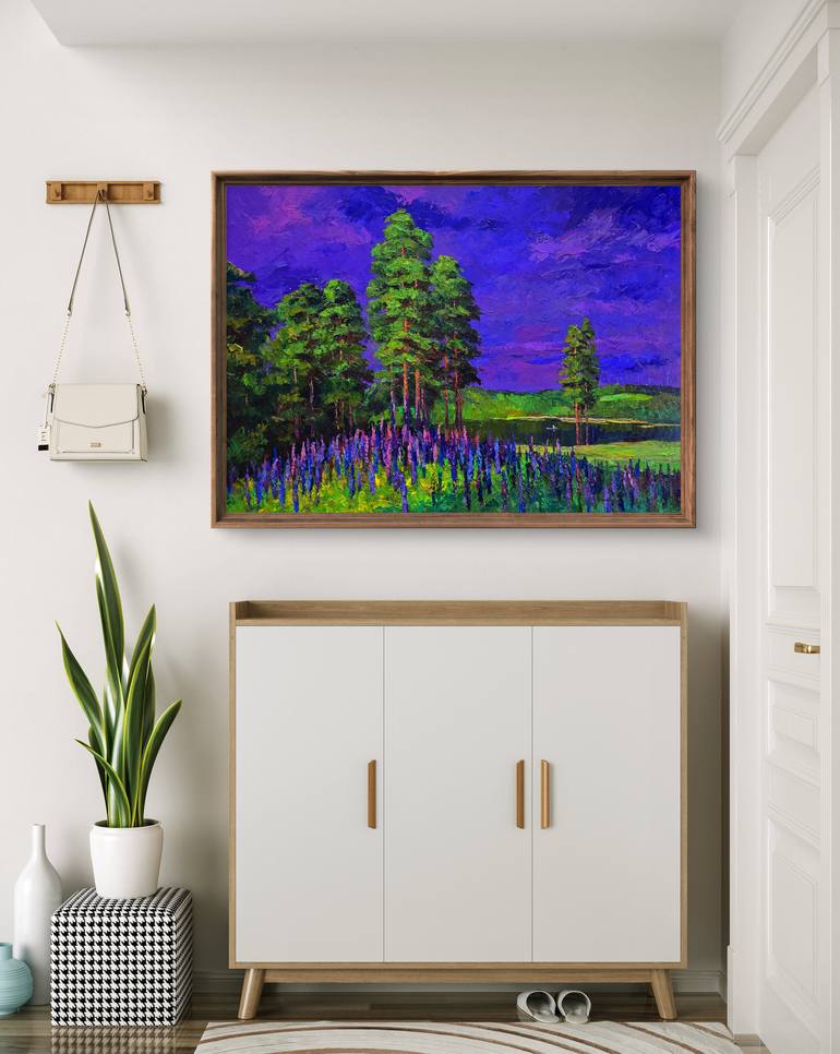 Original Impressionism Landscape Painting by Boris Serdyuk