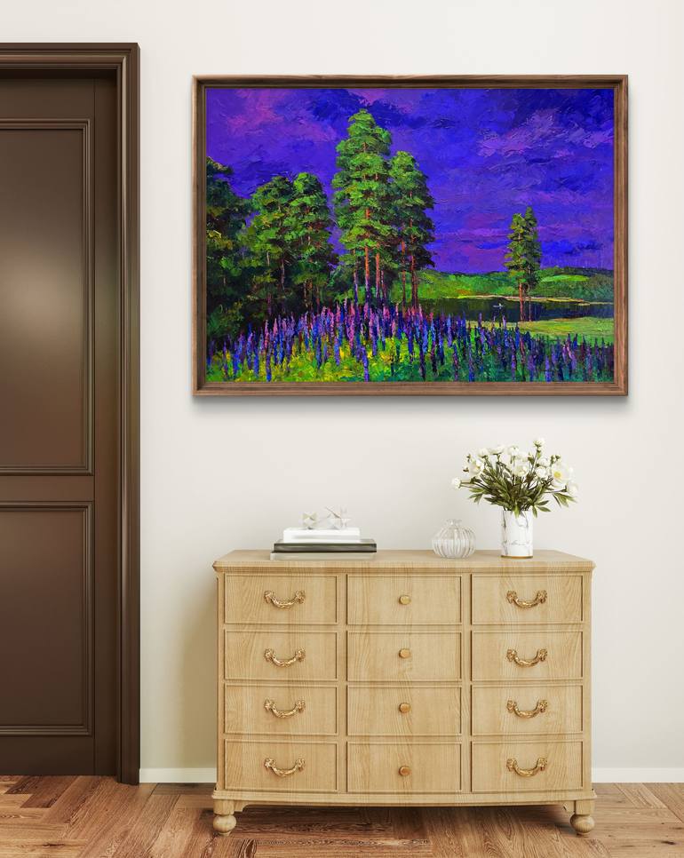 Original Impressionism Landscape Painting by Boris Serdyuk