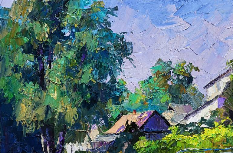 Original Impressionism Landscape Painting by Boris Serdyuk