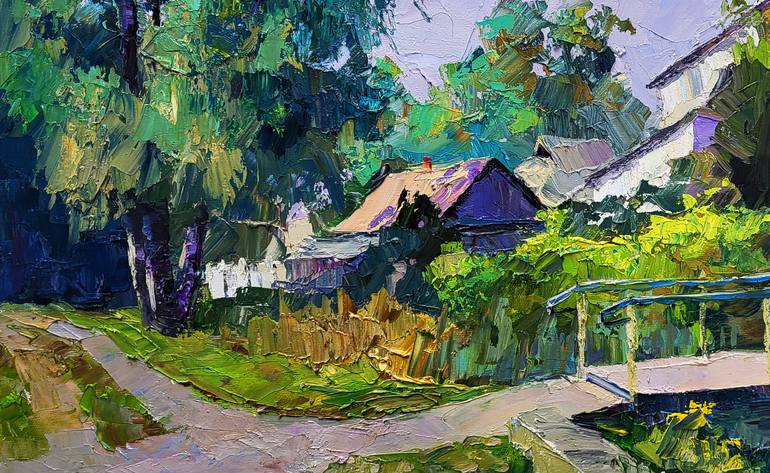 Original Impressionism Landscape Painting by Boris Serdyuk