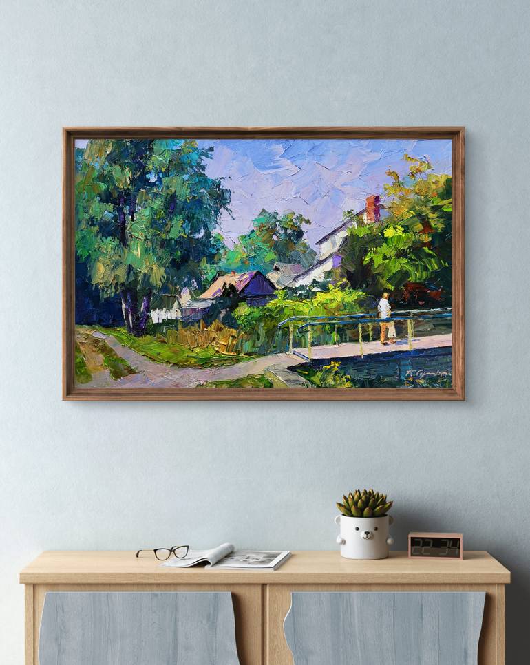 Original Impressionism Landscape Painting by Boris Serdyuk