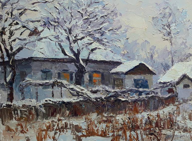 Original Realism Landscape Painting by Andrii Zhyvodorov