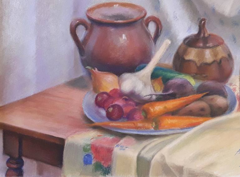 Original Realism Still Life Painting by Andrii Zhyvodorov