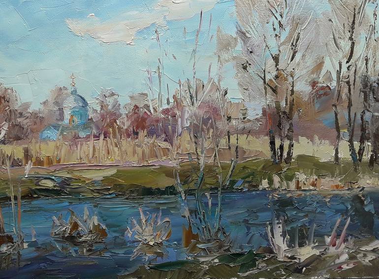 Original Realism Landscape Painting by Andrii Zhyvodorov