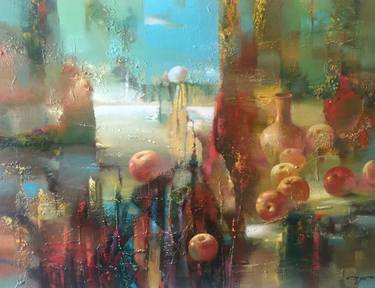 Original Abstract Landscape Paintings by Andrii Zhyvodorov