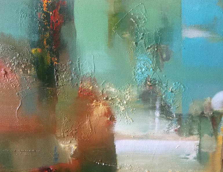 Original Abstract Landscape Painting by Andrii Zhyvodorov