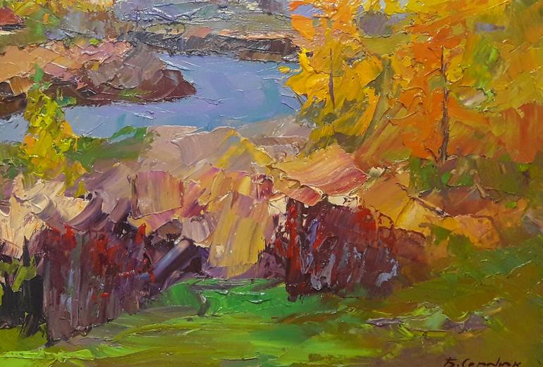 Original Landscape Painting by Andrii Zhyvodorov