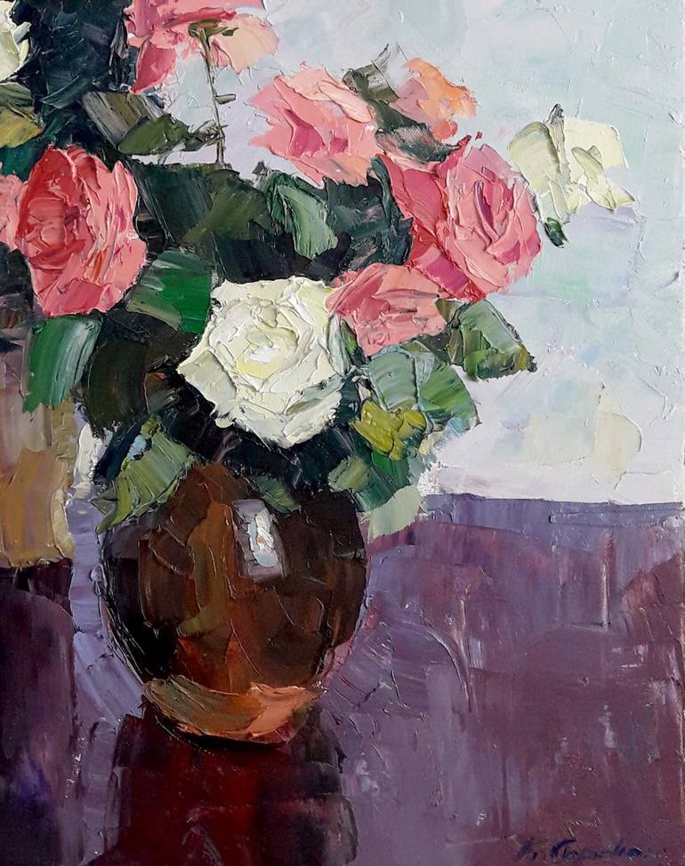 Original Still Life Painting by Andrii Zhyvodorov