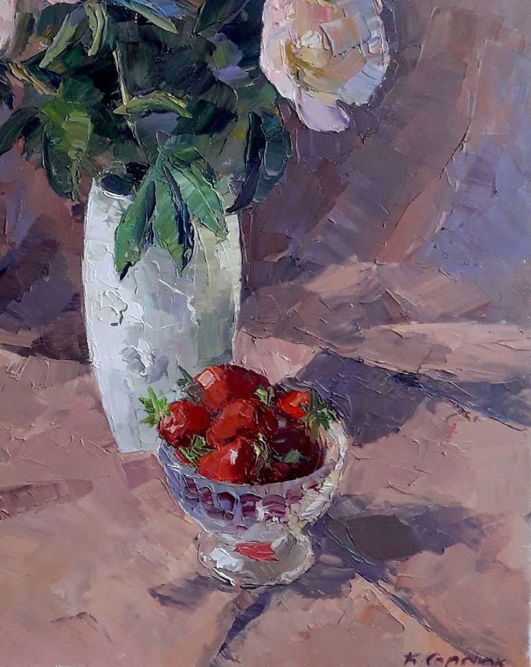 Original Realism Still Life Painting by Andrii Zhyvodorov