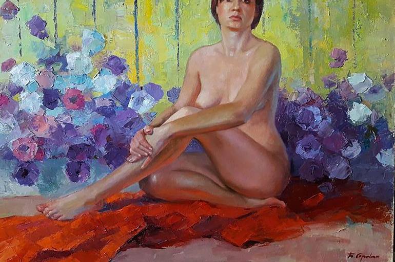 Original Realism Portrait Painting by Andrii Zhyvodorov