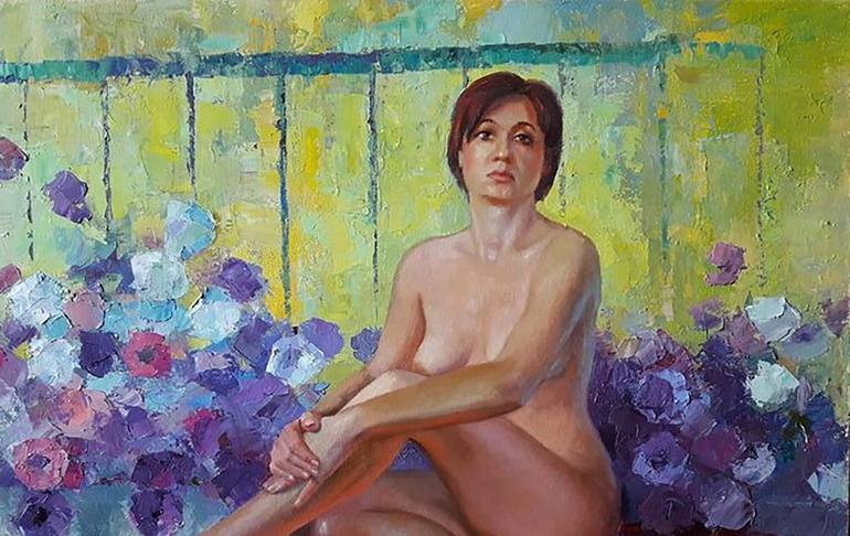 Original Realism Portrait Painting by Andrii Zhyvodorov