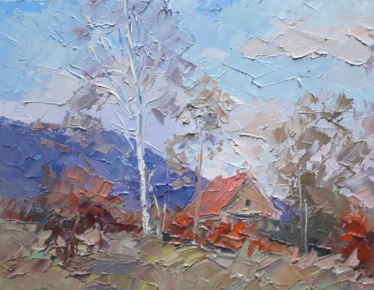 Oil painting Clean morning air Serdyuk Boris Petrovich shops original picture painter