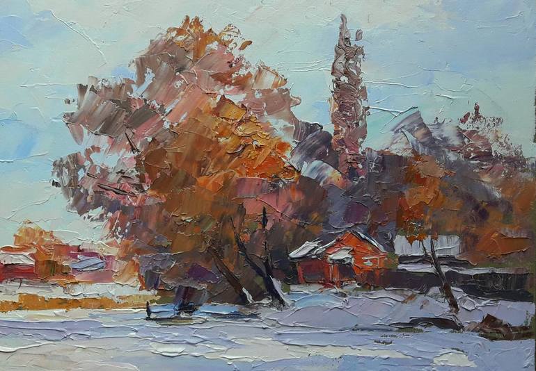 Original Realism Landscape Painting by Andrii Zhyvodorov
