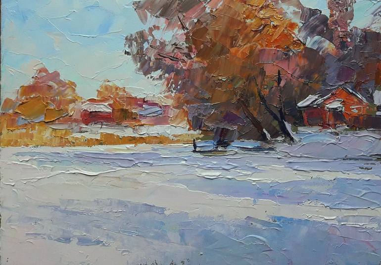 Original Realism Landscape Painting by Andrii Zhyvodorov