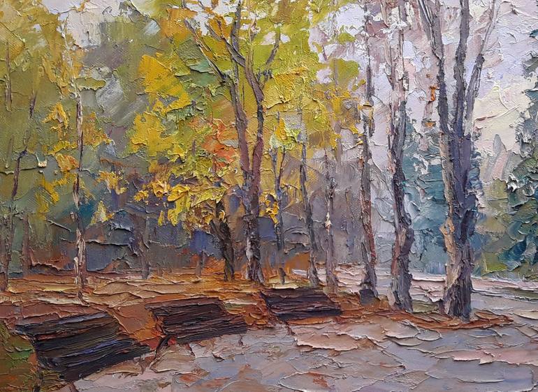 Original Realism Landscape Painting by Andrii Zhyvodorov