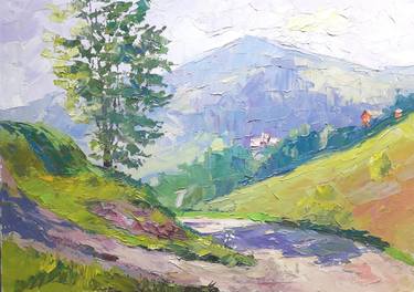 Oil painting Carpathian air Serdyuk Boris Petrovich thumb